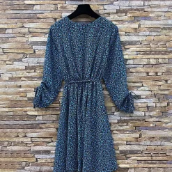 JEANS Minimekot></noscript>Elle Liberty pikkukukkainen mekko sininen