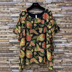 JEANS Lyhythihaiset Paidat Ja Topit>Elle Lilane paisleykuvioinen paita musta