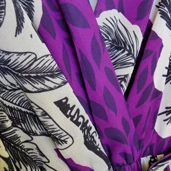 JEANS Maksimekot></noscript>Elle Lisa kuvioitu mekko vyöllä purppura