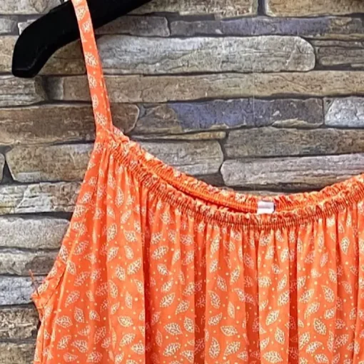 JEANS Minimekot>Elle Malena kuvioitu mekko vyöllä oranssi