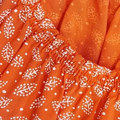 JEANS Minimekot></noscript>Elle Malena kuvioitu mekko vyöllä oranssi