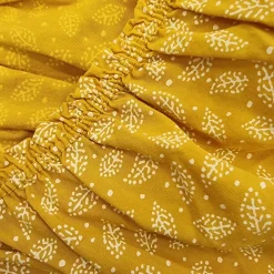 JEANS Minimekot></noscript>Elle Malena kuvioitu mekko vyöllä mustard