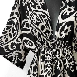 JEANS Maksimekot>Elle Maria kuvioitu mekko beige-musta