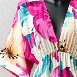 JEANS Maksimekot>Elle Maria kuvioitu mekko fuksia