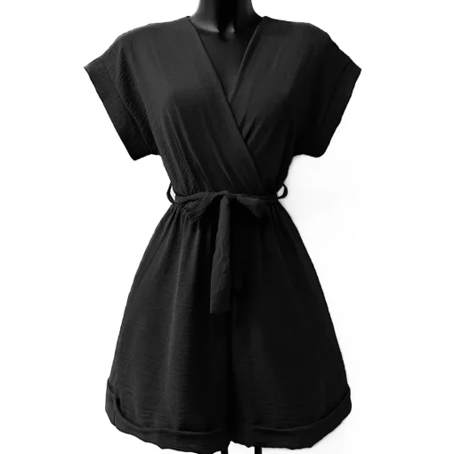 JEANS Jumpsuit-haalarit>Elle Mounia jumpsuit vyöllä musta