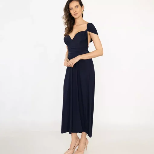 JEANS Maksimekot>Elle Pitch Multi Tie mekko navy