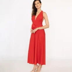 JEANS Maksimekot></noscript>Elle Pitch Multi Tie mekko punainen