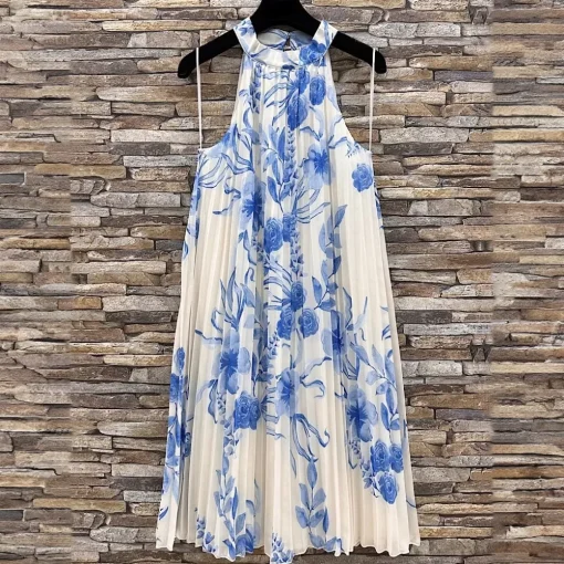 JEANS Minimekot>Elle Selena kuvioitu mekko v.sininen