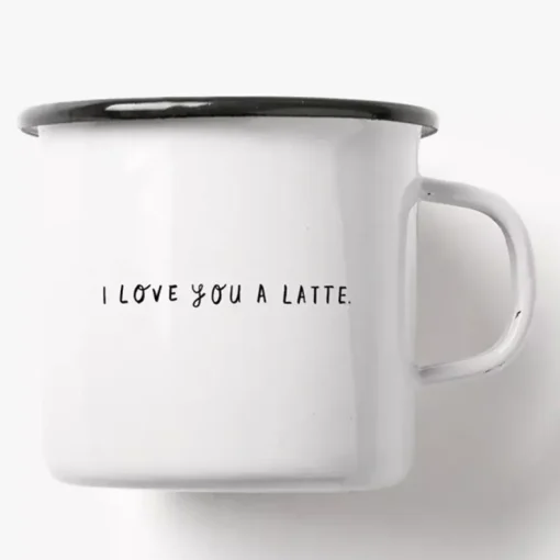 JEANS Elämäntapa Ja Lahjat>Emalimuki Love You latte