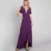 JEANS Maksimekot>Emerald Deep kietaisumekko purppura