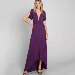 JEANS Maksimekot>Emerald Deep kietaisumekko purppura