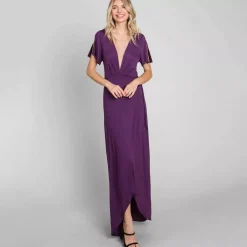 JEANS Maksimekot></noscript>Emerald Deep kietaisumekko purppura