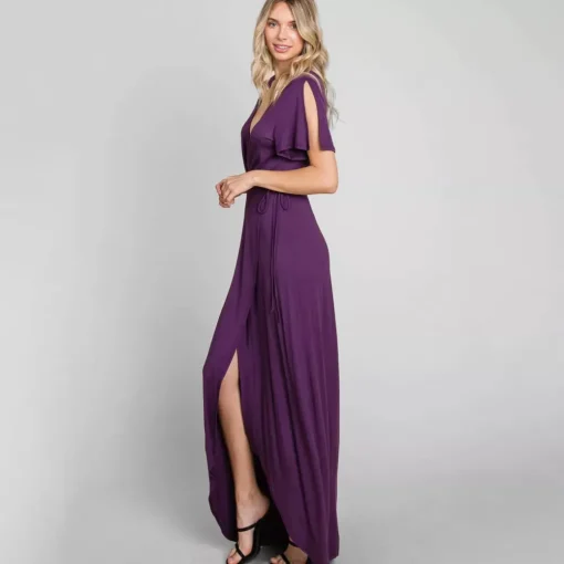 JEANS Maksimekot>Emerald Deep kietaisumekko purppura