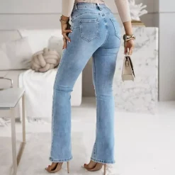 JEANS Farkut>Estee Brown push up stretchfarkut vaaleansininen