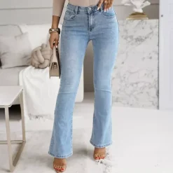 JEANS Farkut>Estee Brown push up stretchfarkut vaaleansininen