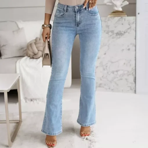 JEANS Farkut>Estee Brown push up stretchfarkut vaaleansininen