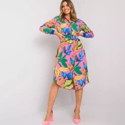 JEANS Midimekot>Exmoda Deisha paitamekko pinkkikuvioinen