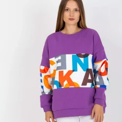 JEANS Pitkähihaiset Paidat>Exmoda Madalynn collegepaita purppura