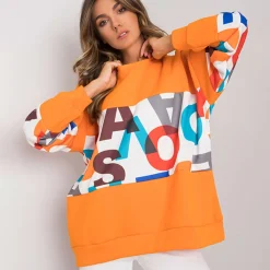 JEANS Pitkähihaiset Paidat></noscript>Exmoda Madalynn collegepaita oranssi
