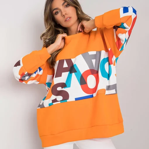 JEANS Pitkähihaiset Paidat>Exmoda Madalynn collegepaita oranssi