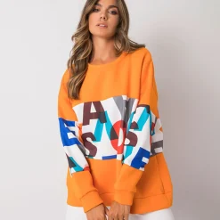 JEANS Pitkähihaiset Paidat></noscript>Exmoda Madalynn collegepaita oranssi