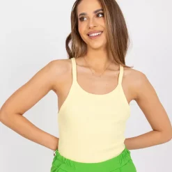 JEANS Lyhythihaiset Paidat Ja Topit>Exmoda Mariana ribbitoppi keltainen