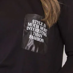 JEANS Pitkähihaiset Paidat>Exmoda Tianna trikoopaita musta