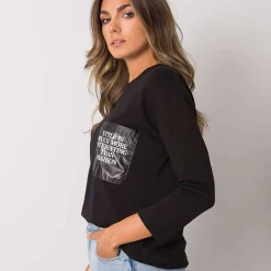 JEANS Pitkähihaiset Paidat></noscript>Exmoda Tianna trikoopaita musta