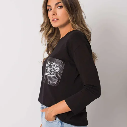 JEANS Pitkähihaiset Paidat>Exmoda Tianna trikoopaita musta