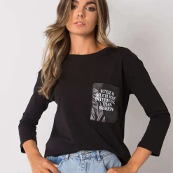 JEANS Pitkähihaiset Paidat></noscript>Exmoda Tianna trikoopaita musta