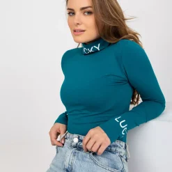 JEANS Pitkähihaiset Paidat></noscript>Exmoda Yarina poolopaita petrooli
