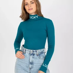 JEANS Pitkähihaiset Paidat></noscript>Exmoda Yarina poolopaita petrooli