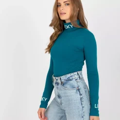 JEANS Pitkähihaiset Paidat></noscript>Exmoda Yarina poolopaita petrooli