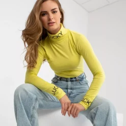 JEANS Pitkähihaiset Paidat></noscript>Exmoda Yarina poolopaita keltainen