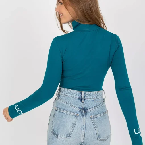 JEANS Pitkähihaiset Paidat>Exmoda Yarina poolopaita petrooli