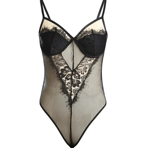 DL Collection Alusvaatteet>Eyelash Teddy body musta