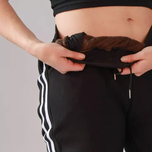 JEANS Housut>Fashion Evora fleecevuoratut housut musta