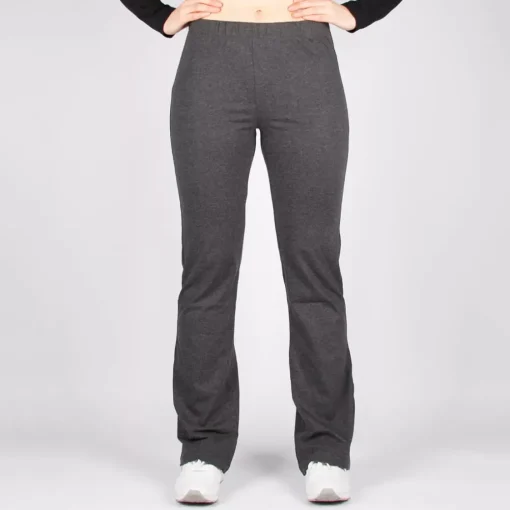 JEANS Housut>Fiona trikoohousut bootcut-lahkeella antrasiitti
