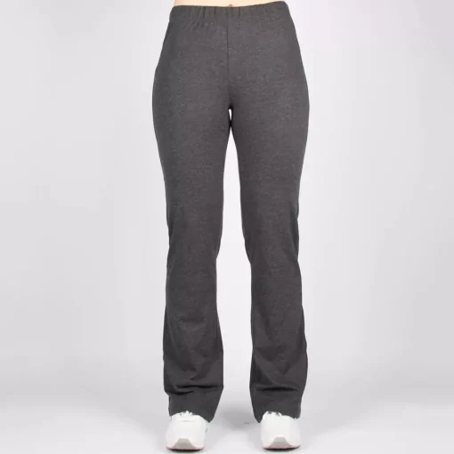 JEANS Housut>Fiona trikoohousut bootcut-lahkeella antrasiitti