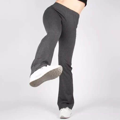 JEANS Housut>Fiona trikoohousut bootcut-lahkeella antrasiitti