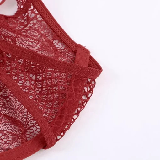 DL Collection Alusvaatteet>Fishnet Lace teddy punainen