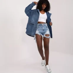 JEANS Takit>FL Mode hupullinen farkkutakki sininen