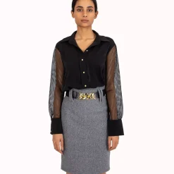JEANS Hameet></noscript>Florence 18 Lyon kynähame vyöllä harmaa