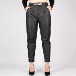 JEANS Housut>Florence 18 PU housut musta
