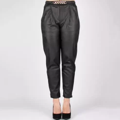 JEANS Housut>Florence 18 PU housut musta