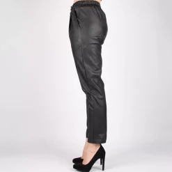 JEANS Housut></noscript>Florence 18 PU housut musta