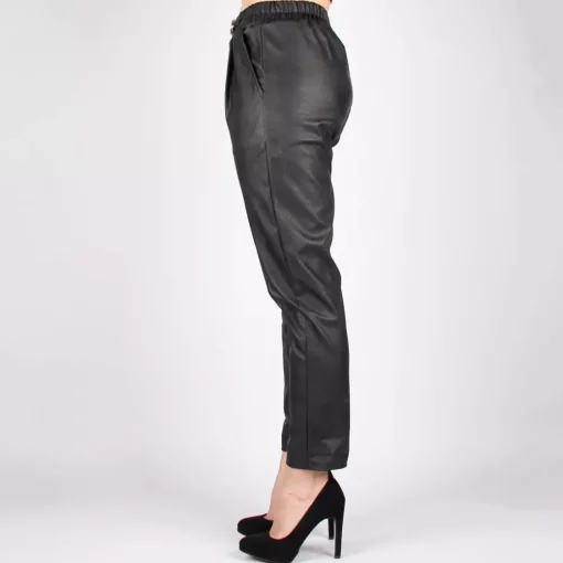 JEANS Housut>Florence 18 PU housut musta