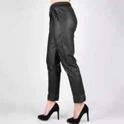 JEANS Housut></noscript>Florence 18 PU housut musta