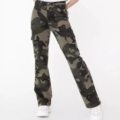 JEANS Farkut>Foly Rose Cargo stretchfarkut maastokuvio