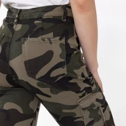 JEANS Farkut>Foly Rose Cargo stretchfarkut maastokuvio
